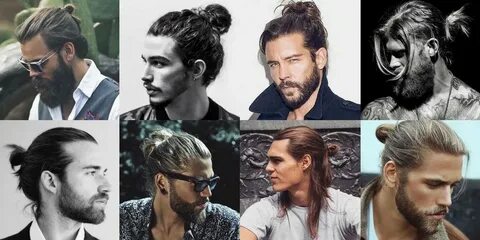 Man Bun Hairstyle #hairstyles #Curled Man bun hairstyles, Ma