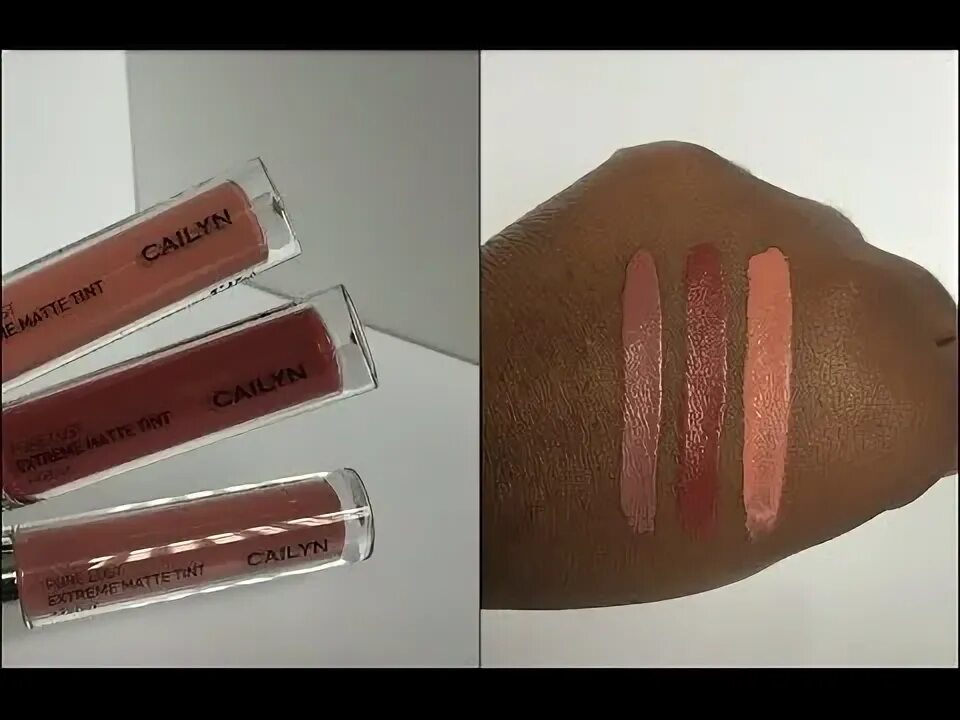 Cailyn Cosmetics "Sexy Nude Trio" Lip Swatches Papoose N. Vi