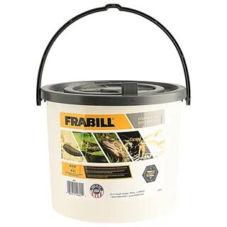 Frabill Fish-N-Fun 4.5 Quart Bait Bucket, Fishing Tackle Box