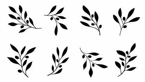 Various bamboo branch silhouettes Stock Vector Image by © yy