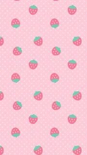 Strawberries Cellphone wallpaper, Pattern wallpaper, Pretty 