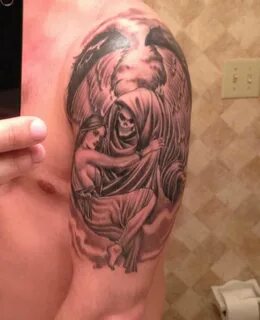 Female Grim Reaper Tattoo - Tattoos Concept