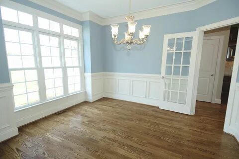 Image result for light blue walls wood floors Wainscoting st