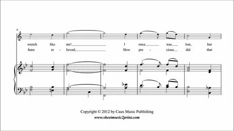Clarinet Notes Tutorial Amazing Grace Christmas Song (Sheet 