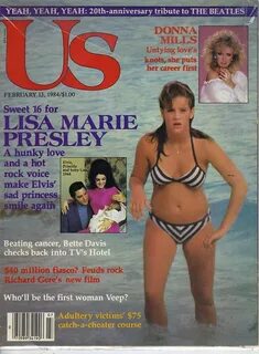 Lisa Marie Elvis Presley US Magazine 2 13 84 Bikini
