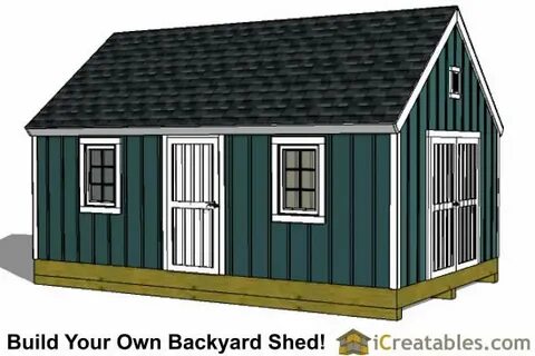 16x24 Shed Plans - Buy Our Large Shed Plans Today - iCreatab