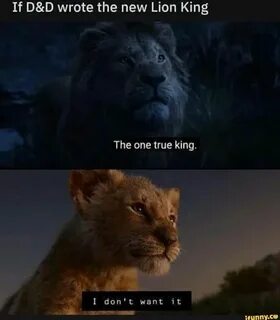 If D&D wrºte the new Lion King - ) Lion king meme, Lion king