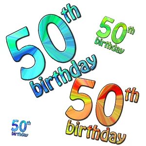 50 th birthday logo - Clip Art Library