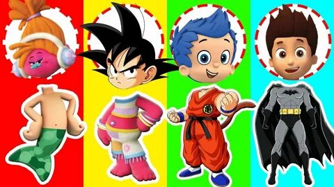 Wrong Heads Dragon Goku Bubble Guppies Paw Patrol Dreamcast 