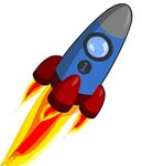 Animation Of And Red - Transparent Background Rocket Ship Pn