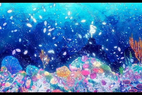 Подводный мир аниме фон - 49 фото