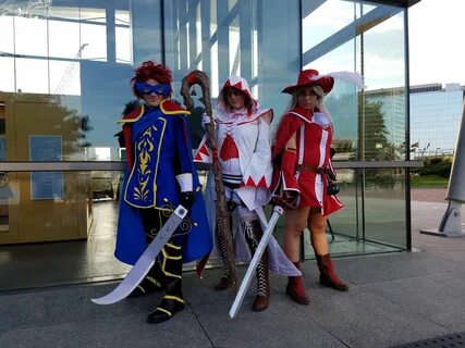 Blue Mage, White Mage and Red Mage Final Fantasy Cosplay at 