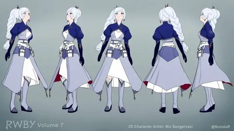 ArtStation - Weiss Schnee from RWBY Volume 7, Nicolas Sanger