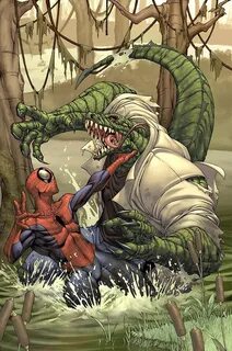 Spider-man cover- The Lizard Spiderman, Spiderman art, Super