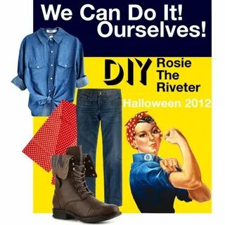 DIY Rosie The Riveter Costume Rosie the riveter halloween, R