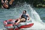 So me and my brother decided to try tubing behind a "fastboa