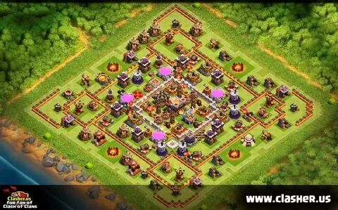 Town Hall 11 - FARMING Base Map #4 - Clash of Clans Clasher.