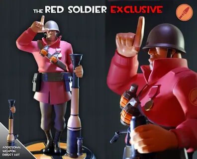 Team Fortress 2: The RED Soldier Exclusive Statue - Exclusiv