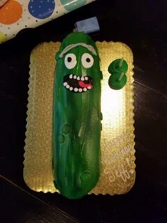 Yesterday was my birthday. It's Pickle Rick Cake!!!!! - Imgu