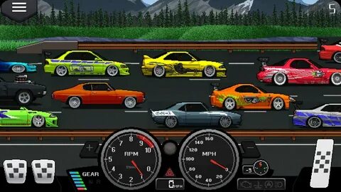 Pixel car racer Fast And Furious 2 6 second drag tunes. - Yo