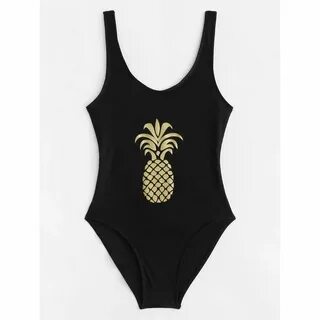 Pineapple Print Swimsuit Cute one piece swimsuits, Swimsuits