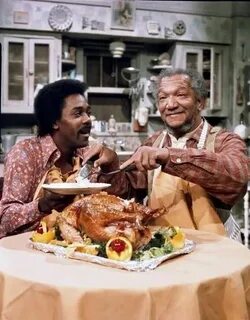 Demond Wilson and Redd Foxx celebrate Thanksgiving... Sanfor