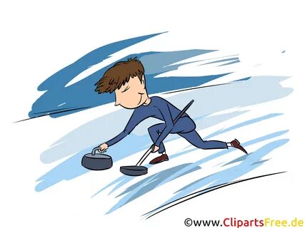 Curling clipart, image, illustration - winter sports images