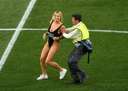 A blonde female pitch invader in a swimsuit provided the only other highlig...