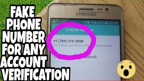 Fake Phone Number For Verification At Any Online Place