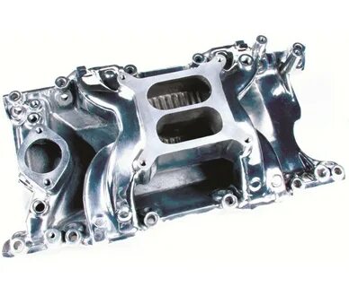 Small Block Mopar V8 Crosswind Intake Manifold Polished