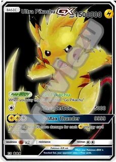 Ultra Pikachu gx gmax vmax gigantamax ex pokemon card Pokemo