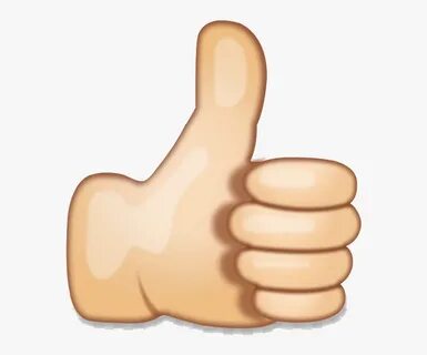 Thumbs Up Hand Emoji Clipart Point Transparent Png - Thumbs 