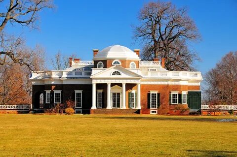 Thomas Jefferson's Monticello (West Front) - Charlottesvil. 
