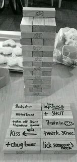 Strip Jenga? How is this not a real thing yet? Drinking jeng