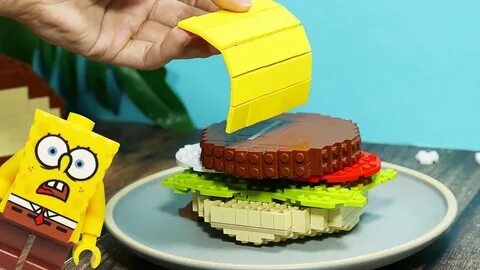 Making Lego Krabby Patty From Spongebob In Real Life Lego St