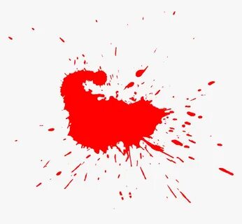 Cartoon Blood Splatter Png - Red Color Splash Png, Transpare