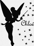 Transparent Clipart For Silhouette Cameo - Tinkerbell Silhou