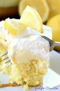 Cream Cheese Lemonade Poke Cake Lemon desserts, Cake mix rec
