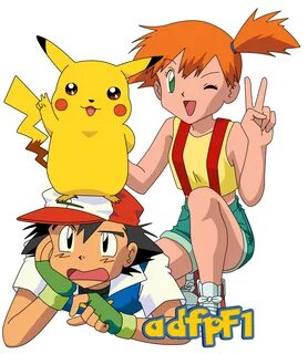 Ash, Misty y Pikachu by adfpF1 on DeviantArt Pokemon ash and