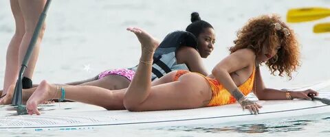 Rihanna in sexy bikini at the beach Hollywood movie news