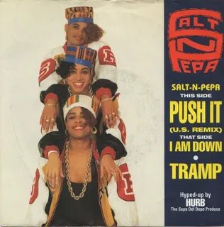 Salt-N-Pepa - Push It (1988, Silver Injection Labels, Vinyl)