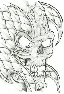Panzer Skull by vikingtattoo Skull art drawing, Cool tattoo 