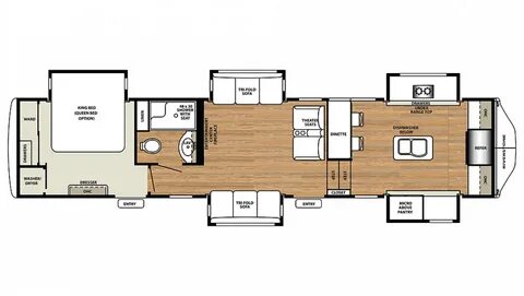 Pin by Eric Gregg on Luxury Fifth Wheel Floor Plans (With im