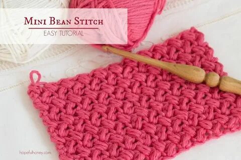 How To: Crochet The Mini Bean Stitch - Easy Tutorial Crochet