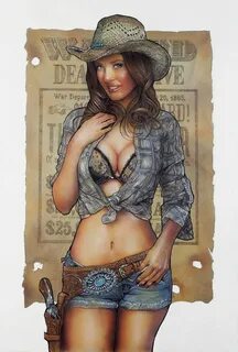 Kuh Mädchen Country Western inspiriert Pinup-Girl Etsy