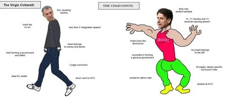 Virgin vs. Chad: un meme molto produttivo totalitarismo.blog.