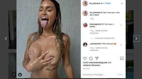 Julia Rose: Instagram-Star lässt alle Hüllen fallen (Computer Bild). - World New
