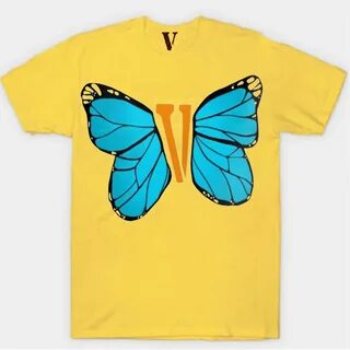 Vlone Blue Butterfly T-Shirt - Vlone. butterfly vlone. 