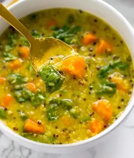 Instant Pot detox soup Vegetable Lentil Quinoa soup diet