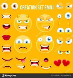 Smiley Face Character for Your Scen Template: векторное изоб